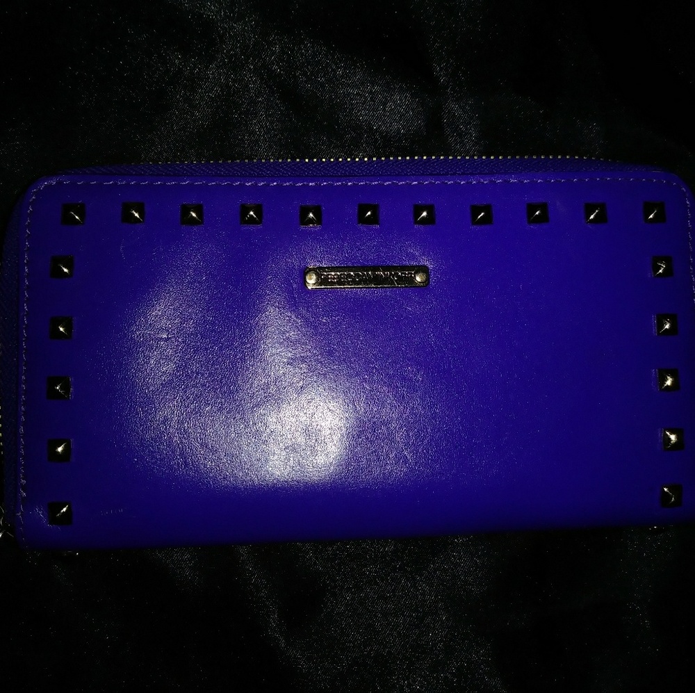 Rebecca Minkoff Studded Zippered Clutch Wallet HTF